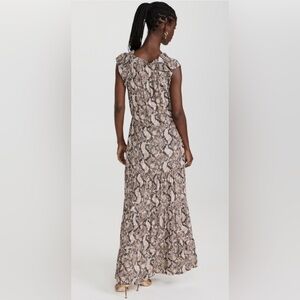 THML Tan and Black Snake Print Maxi Dress NWOT